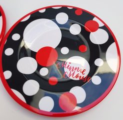 2 x Disney Store Minnie Mouse XOXO Melamine Side Plates