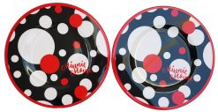 2 x Disney Store Minnie Mouse XOXO Melamine Side Plates