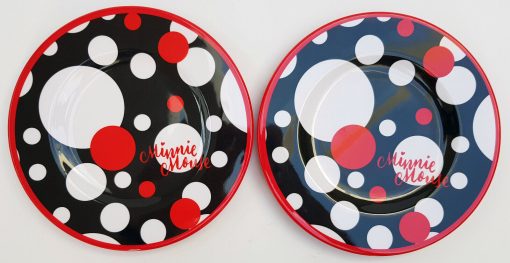 2 x Disney Store Minnie Mouse XOXO Melamine Side Plates