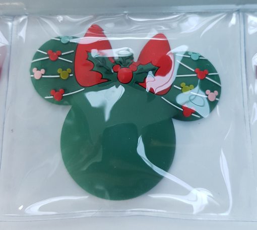 3 x Disneyland Paris Mickey Mouse Christmas Fridge Magnets