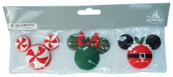 3 x Disneyland Paris Mickey Mouse Christmas Fridge Magnets