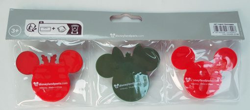 3 x Disneyland Paris Mickey Mouse Christmas Fridge Magnets