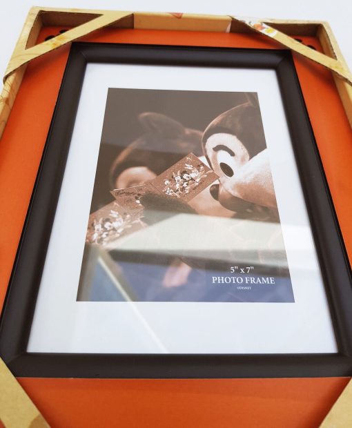 Disney Parks Mickey Mouse Two Tone Wood Tan & Black Photo Frame For 5"x7" Picture - Image 10