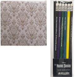 Cakeworthy Disney Haunted Mansion Wallpaper Sticky Notes & Pencils