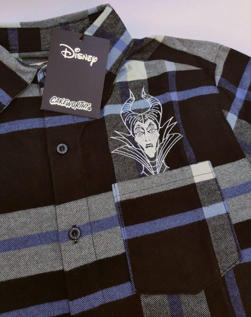 Cakeworthy Disney Maleficent II Flannel Plaid Shirt Shop The Mouse