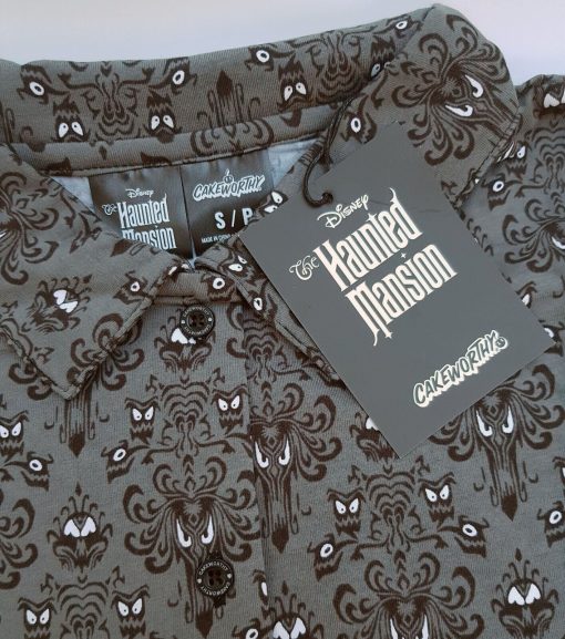 Cakeworthy Disney The Haunted Mansion Wallpaper Button Up Dress