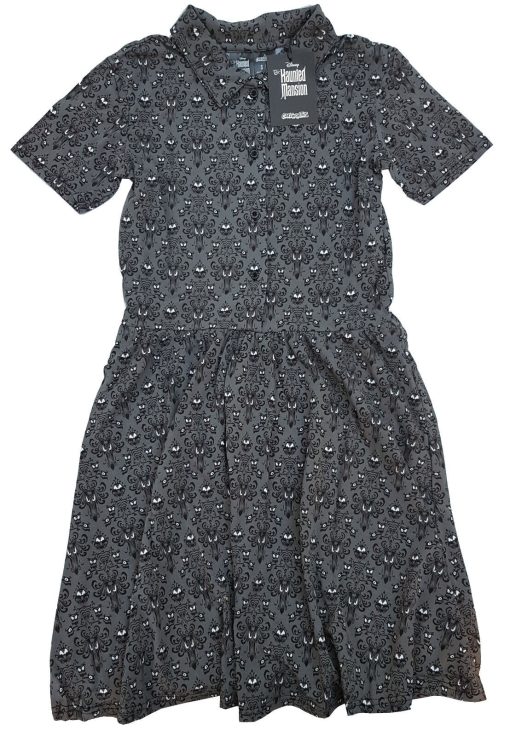 Cakeworthy Disney The Haunted Mansion Wallpaper Button Up Dress