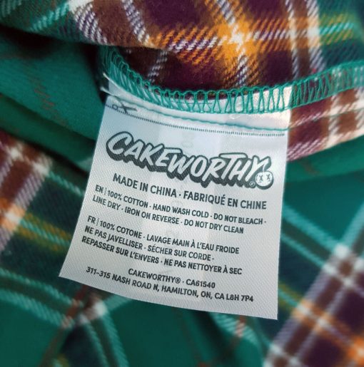 Cakeworthy Hocus Pocus Winifred Flannel Plaid Shirt