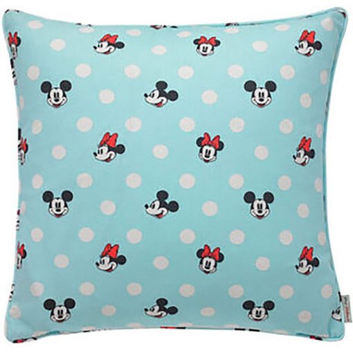 Cath Kidston Disney Mickey & Minnie Mouse Blue Spotty Cushion