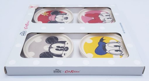 Cath Kidston Disney Mickey Mouse Set Of 4 Coasters Royal Stafford Earthenware