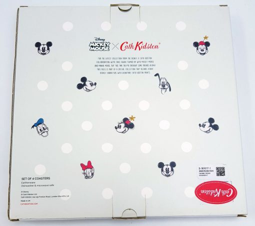 Cath Kidston Disney Mickey Mouse Set Of 4 Coasters Royal Stafford Earthenware