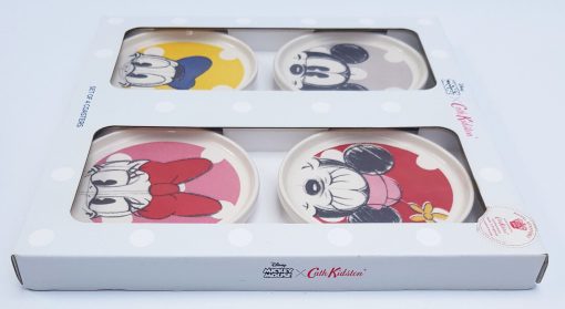 Cath Kidston Disney Mickey Mouse Set Of 4 Coasters Royal Stafford Earthenware