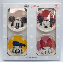 Cath Kidston Disney Mickey Mouse Set Of 4 Coasters Royal Stafford Earthenware