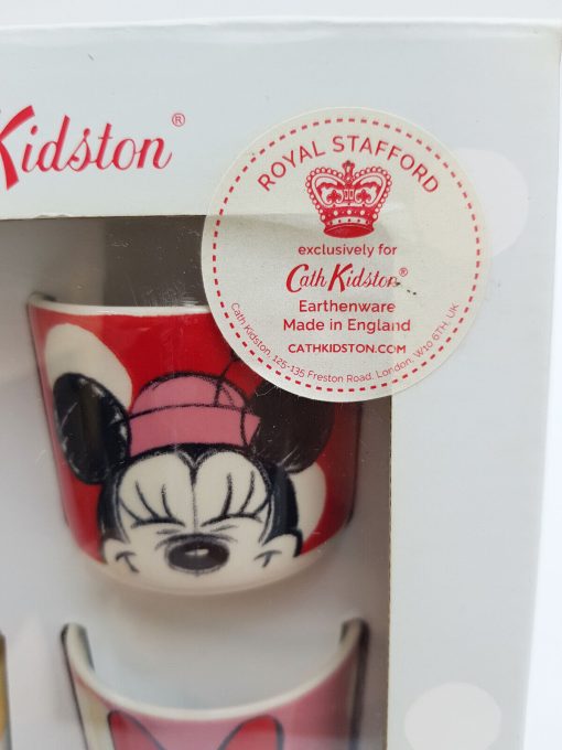 Cath Kidston Disney Mickey Mouse Set Of 4 Egg Cups Royal Stafford Earthenware