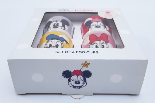 Cath Kidston Disney Mickey Mouse Set Of 4 Egg Cups Royal Stafford Earthenware