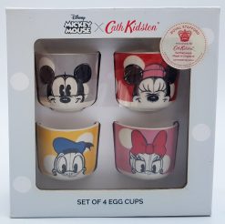 Cath Kidston Disney Mickey Mouse Set Of 4 Egg Cups Royal Stafford Earthenware