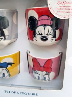 Cath Kidston Disney Mickey Mouse Set Of 4 Egg Cups Royal Stafford Earthenware