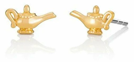 Chamilia Disney Aladdin Genies Magic Lamp Genuine Gold Plated Stud Earrings