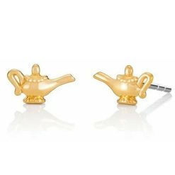 Chamilia Disney Aladdin Genies Magic Lamp Genuine Gold Plated Stud Earrings