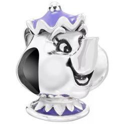 Chamilia Disney Beauty Beast Mrs Potts Silver & Enamel Charm Bead