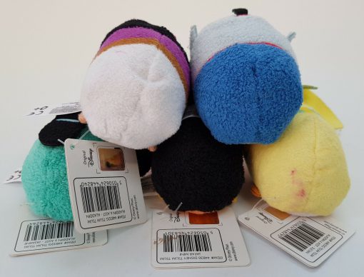 Disney Aladdin, Genie, Jasmine, Jafar & Sultan Mini Tsum Tsum Plush Soft Toy Bundle