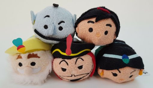 Disney Aladdin, Genie, Jasmine, Jafar & Sultan Mini Tsum Tsum Plush Soft Toy Bundle