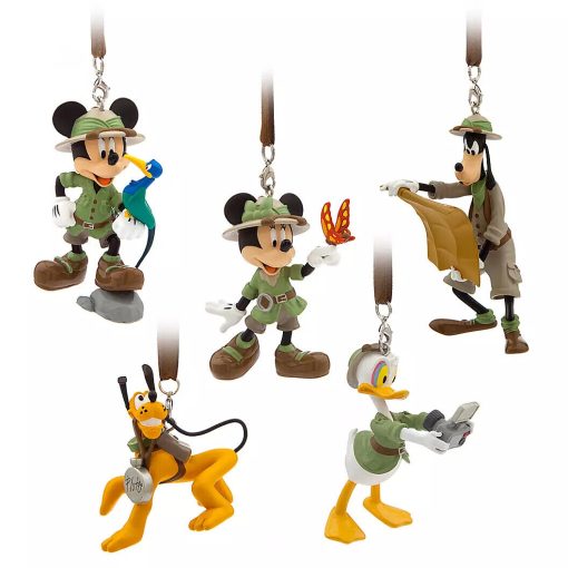 Disney Animal Kingdom Safari Figurines Christmas Tree Decoration Set