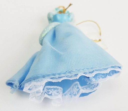 Disney Cinderella Dress Gown On Hanger Christmas Tree Hanging Decoration