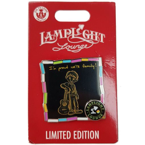 Disney Coco Lamplight Lounge Miguel Pin Trading Badge Limited Edition