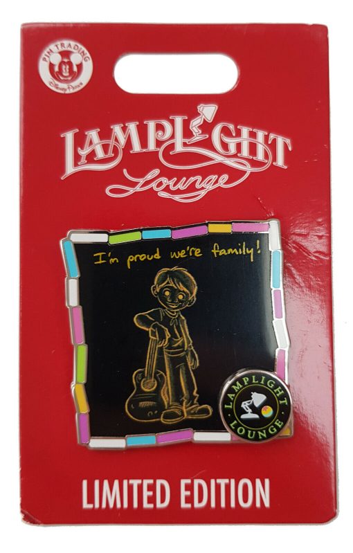 Disney Coco Lamplight Lounge Miguel Pin Trading Badge Limited Edition