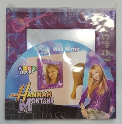 Disney Hannah Montana Mirror Purple Square Frame Wall Mounted Kidz Decor