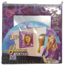 Disney Hannah Montana Mirror Purple Square Frame Wall Mounted Kidz Decor