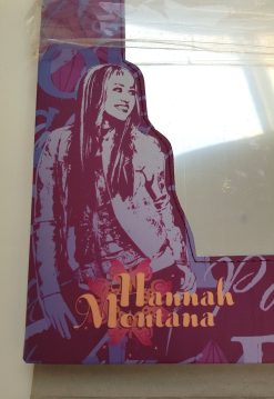 Disney Hannah Montana Mirror Purple Square Frame Wall Mounted Kidz Decor