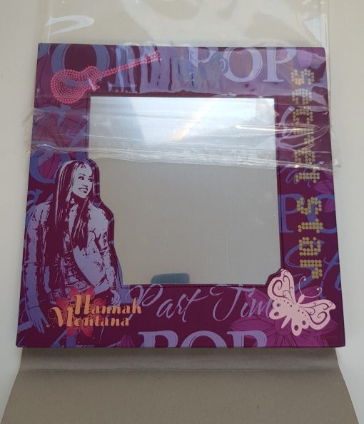 Disney Hannah Montana Mirror Purple Square Frame Wall Mounted Kidz Decor