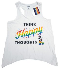 Disney Mickey Mouse Rainbow Pride Vest Top XL