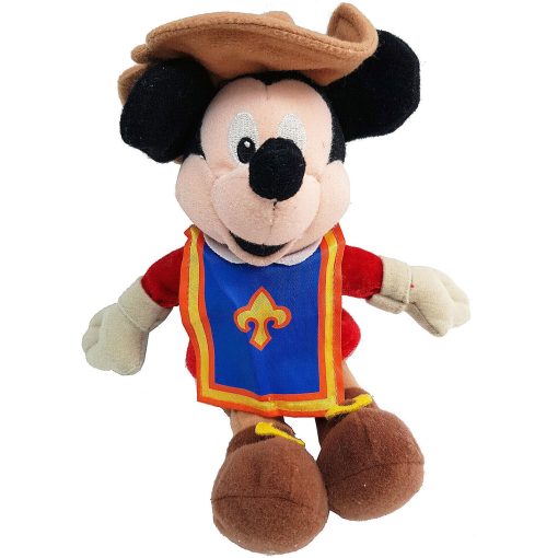 Disney Mickey Mouse Three Musketeers Dartagnan Plush Beanie Bean Vintage Toy 8"