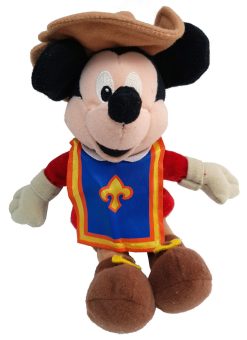 Disney Mickey Mouse Three Musketeers Dartagnan Plush Beanie Bean Vintage Toy 8