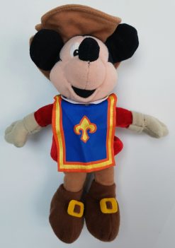 Disney Mickey Mouse Three Musketeers Dartagnan Plush Beanie Bean Vintage Toy 8