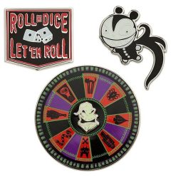 Disney Nightmare Before Christmasm Oogie Boogie Casino Pin Trading Badge Set