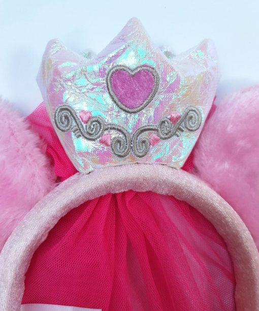 Disney Parks Bride Minnie Mouse Ears With Pink Veil