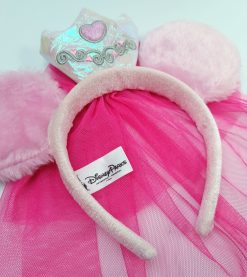 Disney Parks Bride Minnie Mouse Ears With Pink Veil