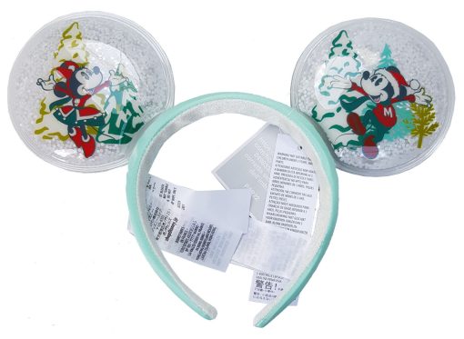 Disney Parks Christmas Snow Globe Mickey & Minnie Mouse Ears