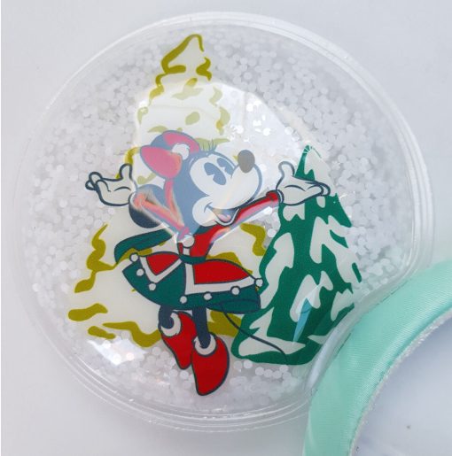 Disney Parks Christmas Snow Globe Mickey & Minnie Mouse Ears