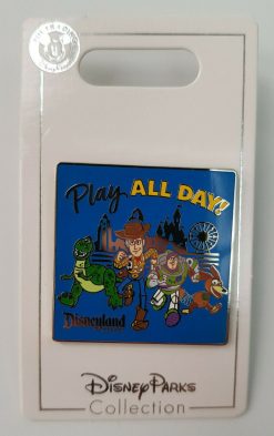 Disney Parks Disneyland Toy Story Play All Day Pin Trading Badge