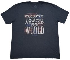 Disney Parks Epcot Taste Your Way Around The World T-Shirt 2017 Adults XXL