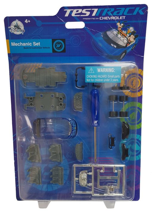 Disney Parks Epcot Test Track Attraction Ride Mechanic Set Toy Car