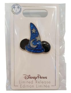 Disney Parks Fantasia Sorcerers Apprentice Hat Wishes Come True Pin Trading Badge