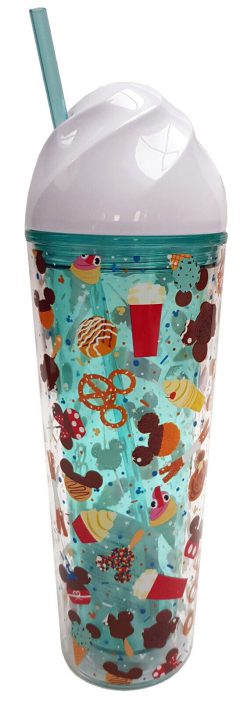 Disney Parks Food Icons Tumbler Travel Cup & Straw