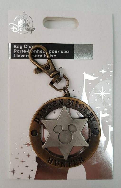 Disney Parks Hidden Mickey Mouse Hunter Dangle Bag Charm