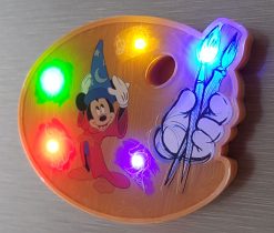 Disney Parks Ink & Paint Palette Mickey Mouse Fantasia Light Up Fridge Magnet